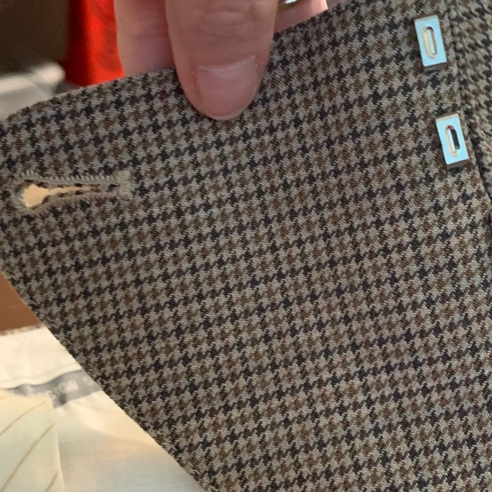 Express Design Studio, Ladies Editor Brown Plaid … - image 4